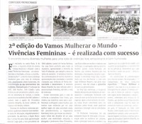 2ª Edição do Vamos Mulherar o Mundo – Vivências Femininas – é realizada com sucesso. Jornal Correio da Cidade, Conselheiro Lafaiete de 30 a 05 de abr. de 2024, 1724ª ed., Política, p. 02.