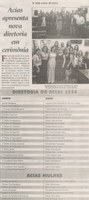 ACIAS apresenta nova diretoria em cerimônia. Jornal Correio da Cidade, Conselheiro Lafaiete, 18 a 24 jan. 2020. 1508ª ed. Caderno Especial, p. B6.
