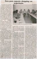 Área para suposto shopping em negociação. Jornal Baruc, Congonhas, 15 mar. 2015, p. 06.