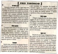 Arranca-rabo; Clima quente; Exemplo; Outra ajuda. Jornal Correio da Cidade, Conselheiro Lafaiete, 25 nov. 2017 a 01 dez. 2017, 1397ª ed., Caderno Opinião, Frei Tibúrcio, p 08.