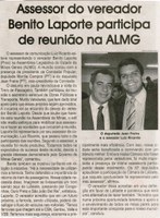 Assessor do vereador Benito Laporte participa de reunião na ALMG, Jornal Correio da Cidade, Conselheiro Lafaiete, 07 a 13 nov. 2015, 1290ª ed. Política, p. 4