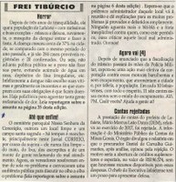 Até que enfim!. Jornal Correio da Cidade, 11 mai. 2019 a 17 mai. 2019. 1473ª ed., Caderno Opinião: Frei Tibúrcio, p. 8.