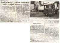 Audiência cobra Plano de Mobilidade Urbana e propõe rodízio de veículos. Jornal Correio da Cidade, Conselheiro Lafaiete, 16 set. 2017 a 22 set. 2017, 1387ª ed., Caderno Política, p 6.