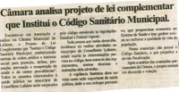 Câmara analisa projeto de lei complementar que Institui o Código Sanitário Municipal. Folha Livre, Conselheiro Lafaiete, 23 nov. 2007, 347ª ed., p. 05.