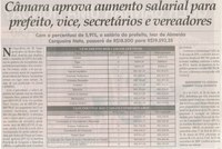 Câmara aprova aumento salarial para prefeito, vice, secretários e vereadores: com o percentual de 5,91%, o salário do prefeito Ivar de Almeida Cerqueira Neto, passará de R$18.500 p... . Jornal Correio da Cidade, Conselheiro Lafaiete,  24 mai. 2014, p. 4.