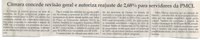 Câmara concede revisão geral e autoriza reajuste de 2,68% para servidores da PMCL. Jornal Correio da Cidade, Conselheiro Lafaiete ,19 mai. 2018 a 25 mai. 2018, 1422ª ed., Caderno Política, p. 6.