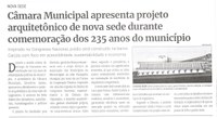 Câmara Municipal apresenta projeto arquitetônico de nova sede durante comemoração dos 235 anos do município. Jornal Correio da Cidade, Conselheiro Lafaiete, 20 a 26 set. 2025, 1797ª ed., Política, p. 2.