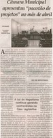 Câmara Municipal apresentou pacotão de projetos no mês de abril. Jornal Correio da Cidade, Conselheiro Lafaiete, 11 mai. 2013 a 17 mai. 2013, p. 4.