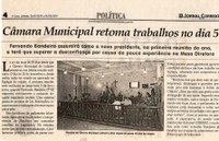 Câmara Municipal retoma trabalhos no dia 5. Jornal Correio da Cidade, 26 jan. 2019 a 01 fev. 2019. 1458ª ed., Caderno Política, p. 4.