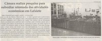 Câmara realiza pesquisa para subsidiar retomada das atividades econômicas em Lafaiete. Jornal Correio da Cidade, Conselheiro Lafaiete, 13 jun. 2020 a 19 jun. 2020, 1529ª ed., Caderno Política, p. 6.