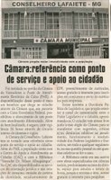 Câmara referência como ponto de serviço e apoio ao cidadão: Câmara propõe maior interatividade com a população. Jornal Correio da Cidade, Conselheiro Lafaiete, 31 jan. 2009, p. 02.