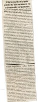Câmaras Municipais poderão ter aumento no número de vereadores. Jornal Correio da Cidade, Conselhero Lafaiete, 05 set. 2009,  198ª, p. 05.