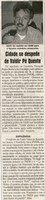 Cidade se despede de Valdir Pé Quente. Jornal Correio da Cidade, Conselheiro Lafaiete, 22 ago. 2009, p. 02.