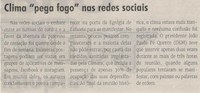 Clima "pega fogo" nas redes sociais. Jornal Correio, Conselheiro Lafaiete, 18 Setembro 2021, 1594ª ed., Caderno Política, p. 04.