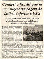 Comissão faz diligência que sugere passagem de ônibus inferior a R$ 3. Jornal Correio da Cidade, Conselheiro Lafaiete, 10 jun. 2017 a 16 jun. 2017, 1373ª ed., Caderno Política,p. 6.