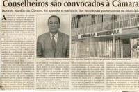 Conselheiros são convocados à Câmara durante reunião da Câmara, foi exposta a realidade das faculdades pertencentes ao Município. Jornal Correio da Cidade,Conselheiro Lafaiete, 14 abr. 2007, p. 02.