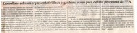 Conselhos cobram representatividade e ganham prazo para definir propostas do PPA. Jornal Correio da Cidade, Conselheiro Lafaiete, 07 out. 2017 a 13 out. 2017, 1390ª ed., Caderno Política, p 4.