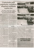 Contestados pela população, vereadores disparam artilharia contra Ivar. Jornal Correio da Cidade, Conselheiro Lafaiete, 23  a 29 abr. 2016, Caderno Política, p. 6.