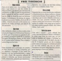 Danou. Jornal Correio da Cidade, 06 abr. 2019 a 12 abr. 2019. 1468ª ed., Caderno Opinião: Frei Tibúrcio, p. 8.