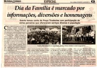 Dia da Família é marcado por informações, diversões e homenagens. Jornal Correio da Cidade, Conselheiro Lafaiete, 20 mai. 2017 a 26 mai. 2017, 1370ª ed., Caderno Especial,p. C3.