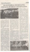 Dia da Família, informações, serviços, diversão e homenagens. Jornal Nova Gazeta, Conselheiro Lafaiete, 20 mai. 2017 a 26 mai. 2017, 913ª ed., Ano XXX, Caderno Gerais,p. 4.