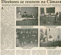  Diretores se reunem na Câmara: vereadores sabatinaram presentes e Legislativo decide ouvir estudantes. Jornal Correio dAa Cidade, Conselheiro Lafaiete, 13 mai. 2006, 803ª ed., p. 03.