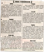 Egrégia; Trepidante. Jornal Correio da Cidade, Conselheiro Lafaiete, 02 dez. 2017 a 08 dez. 2017, 1398ª ed., Caderno Opinião, Frei Tibúrcio, p 08.