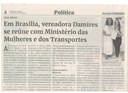 Em Brasília, vereadora Damires se reúne com Ministério das Mulheres e dos Transportes.Jornal Correio da Cidade, Conselheiro Lafaiete de 16 a 22 de dez. de 2023, 1710ª ed., Política, p. 04.