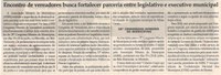Encontro de vereadores busca fortalecer parceria entre legislativo e executivo municipal. Jornal Correio da Cidade, Conselheiro Lafaiete,  09 jun. 2018 a 15 jun. 2018. Caderno Política,  1425 ª ed. , p. 4.