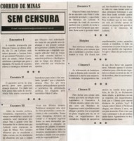 Encontro III, Câmara I, Câmara II. Correio de Minas, Conselheiro Lafaiete, 28 nov. 2015, 420ª ed. , Sem Censura, p.3