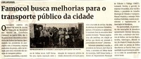 Famocol busca melhorias para o transporte público da cidade. Jornal Correio da Cidade, Conselheiro Lafaiete de 20 a 26 de mai. de 2023, 1680ª ed. Caderno Política, p. 4.
