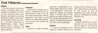 Frei Tibúrcio. Jornal Correio da Cidade, Conselheiro Lafaiete, de 04 a 10 de mar. de 2023, 1669ª ed. Caderno Opinião, p. 6.