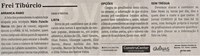 Frei Tibúrcio - Lista - Opções. Jornal Correio da Cidade, Conselheiro Lafaiete de 15 a 21 de jul. de 2023, 1688ª ed., Opinião, p. 6.