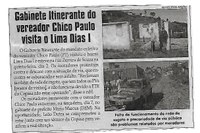 Gabinete Itinerante do vereador Chico Paulo visita Lima Dias I. Jornal Correio da Cidade, Conselheiro Lafaiete, 11 fev. 2017 a 17 fev. 2017, 1356ª ed.,Caderno Política, p. 4.