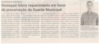Giuseppe lidera requerimento em favor da preservação da Guarda Municipal. Jornal Correio da Cidade, Conselheiro Lafaiete, 11 a 17 de mai. 2024, 1730ª ed., Política, p. 2.