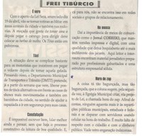 Hora do zap. Jornal Correio da Cidade, Conselheiro Lafaiete ,05 mai. 2018 a 11 mai. 2018, 1420ª ed., Caderno Opinião Frei Tibúrcio, p. 8.