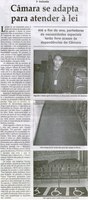 Inclusão Câmara se adapta para atender à lei: até o fim do ano, portadores de necessidades terão livre acesso às dependências da Câmara. Jornal Correio da Cidade, Conselheiro Lafaiete, 27 set. 2008, p. 11.