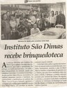  Instituto São Dimas recebe brinquedoteca. Jornal Correio da Cidade, 06 jul. a 12 jul, 1481ª ed., Caderno Saúde, p. 34.