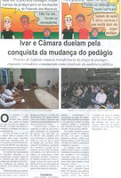  Ivar e Câmara duelam pela conquista da mudança do pedágio: prefeito de Lafaiete anuncia transferência de praça de pedágio enquanto vereadores comemoram como resultado da audiência púb... .Correio de Minas, Conselheiro Lafaiete,  05 jul. 2014, p. 2.