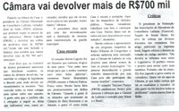 Câmara vai devolver mais de R$ 700mil. Correio de Minas, Conselheiro Lafaiete,  22 nov. 2014, p. 4.  