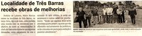 Localidade de Três Barras recebe obras de melhorias. Jornal Correio da Cidade, Conselheiro Lafaiete de 27 de mai. a 02 de jun. de 2023, 1681ª ed. Caderno Política, p. 4.
