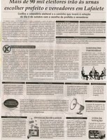Mais de 90 mil eleitores irão às urnas escolher prefeito e vereadores em Lafaiete. Jornal Correio, Conselheiro Lafaiete, 11 a 17 jun. 2016, 1321ª ed. , Caderno Política, p. 6.