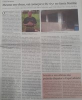 Mesmo em obras, vai começas o SS - 65 + no Santa Matilde. Jornal Correio da Cidade, Conselheiro Lafaiete de 25 de jan. a 03 de fev. de 2023, 1664ª ed. Caderno Esporte, p. 31.