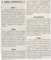 MILAGRE; Pindaíba; Cavacou. Jornal Correio da Cidade, Conselheiro Lafaiete, 08 a 14 fev. 2020. 1511ª ed. Caderno Opinião, Frei Tibúrcio, p. 8.