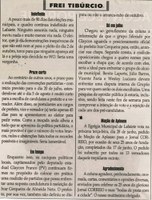 Moção de Aplauso. Jornal Correio da Cidade, Conselheiro Lafaiete, 25 jun. a 1º jul. 2016, 1323ª ed, Caderno Opnião, Frei Tibúrcio, p. 8.