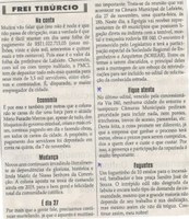 Na conta. Folha de Pagamento de R$11.022.715,03. Pois esse esse e o valor da folha de pagamento da prefeitura de Lafaiete. Jornal Correio da Cidade, 09 Nov a 15 Nov. 2019, 1499ª ed., Caderno Opinião, Frei Tibúrcio, p. 8.