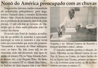 Nonô do América preocupado com as chuvas. Jornal Correio da Cidade, Conselheiro Lafaiete, 25 set. 2010, p. 02.