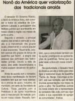 Nonô do América quer valorização dos tradicionais arraiás. Jornal Correio da Cidade, Conselheiro Lafaiete, 23 jun. 2012, 1117ª ed. , p. 04.