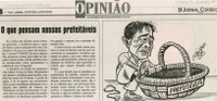 O que pensam nossos prefeitáveis. Jornal Correio da Cidade, Conselheiro Lafaiete, 23 a 29 jan. 2016,1301ª ed. , Caderno Opinião, p. 8.
