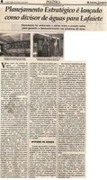 Planejamento Estratégico é lançado como divisor de águas para Lafaiete. Jornal Correio da Cidade, 07 jul. 2018 a 13 jul. 2018. 1429ª ed., Caderno Política, p. 6.